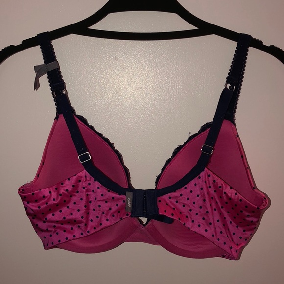 COPY - Aerie sofie bra size 34D pink and navy lace - Picture 2 of 5